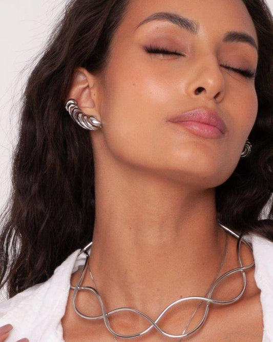 Ear Cuff Laila Prata