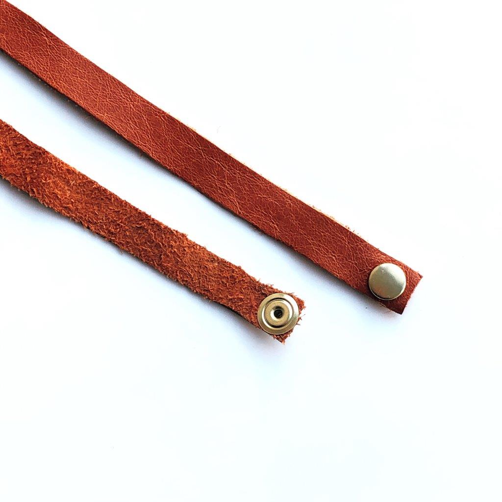 Pulseira Couro Natural Voltas Havana