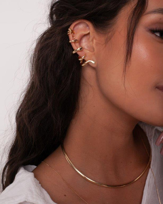 Ear Cuff Snake Ouro