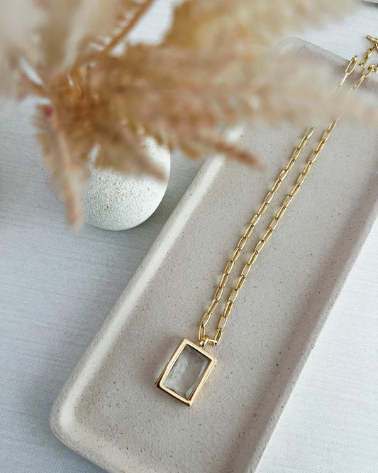 Colar Doja Cristal Ouro