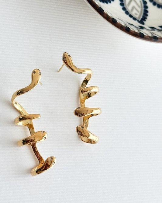 Ear Cuff Snake Ouro