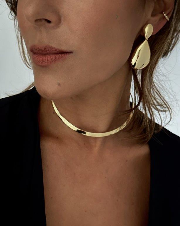 Choker Chapa Ouro