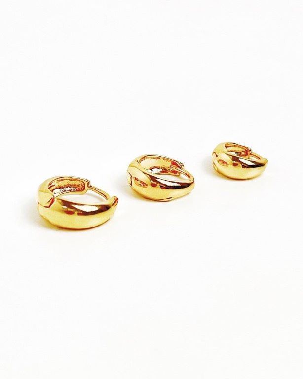 Trio Argolas Ouro