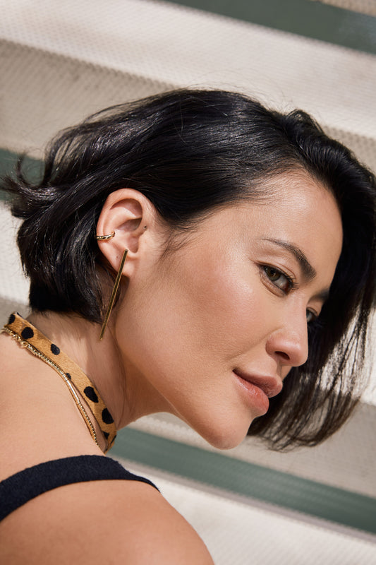 Choker Alma Couro Onça