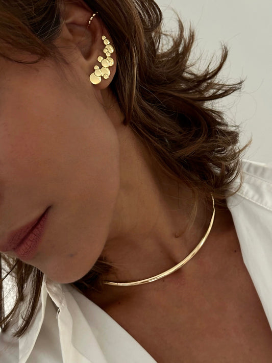 Choker Tubo Ouro
