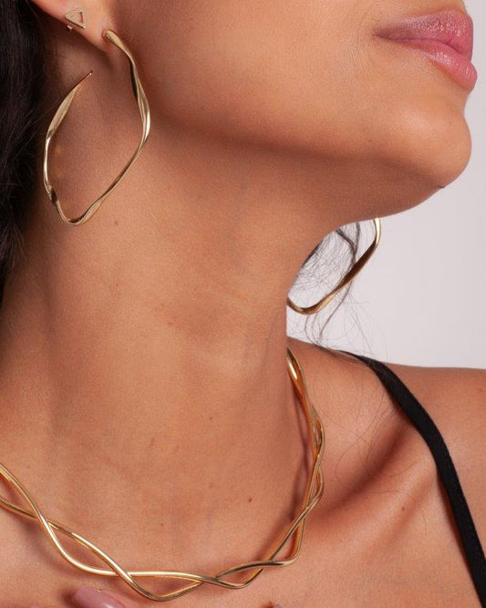 Argola Cloe Ouro