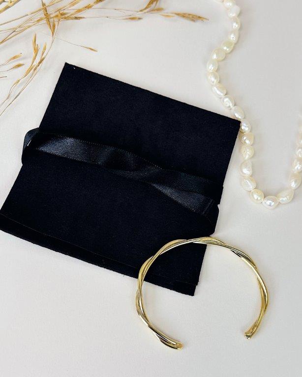 Porta Joias Suede Preto