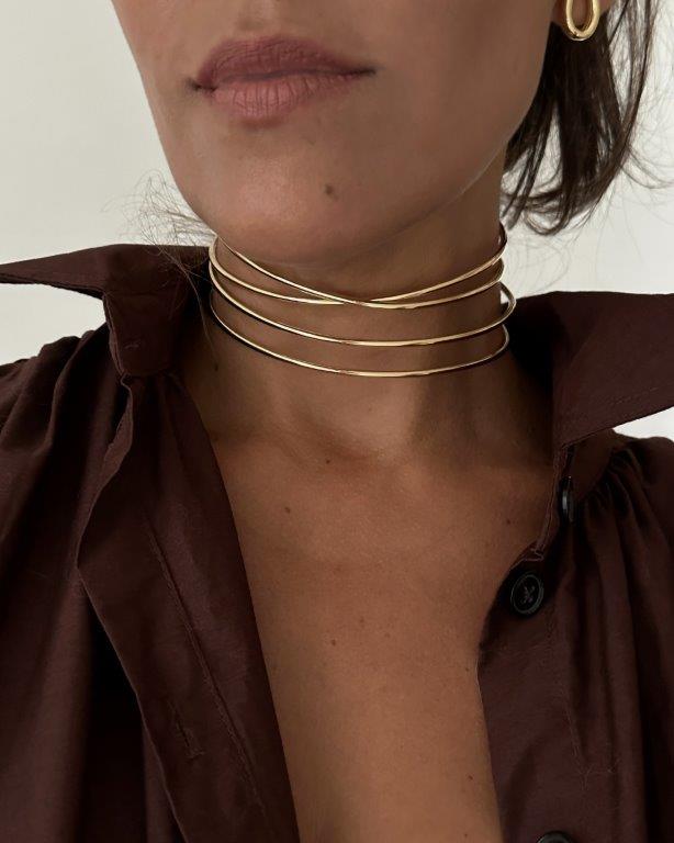 Choker Ester Ouro