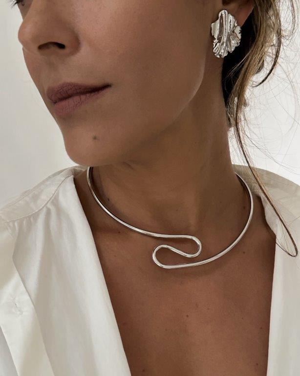 Choker Cila Prata