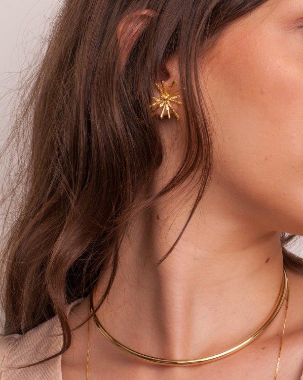 Choker Tubo Ouro