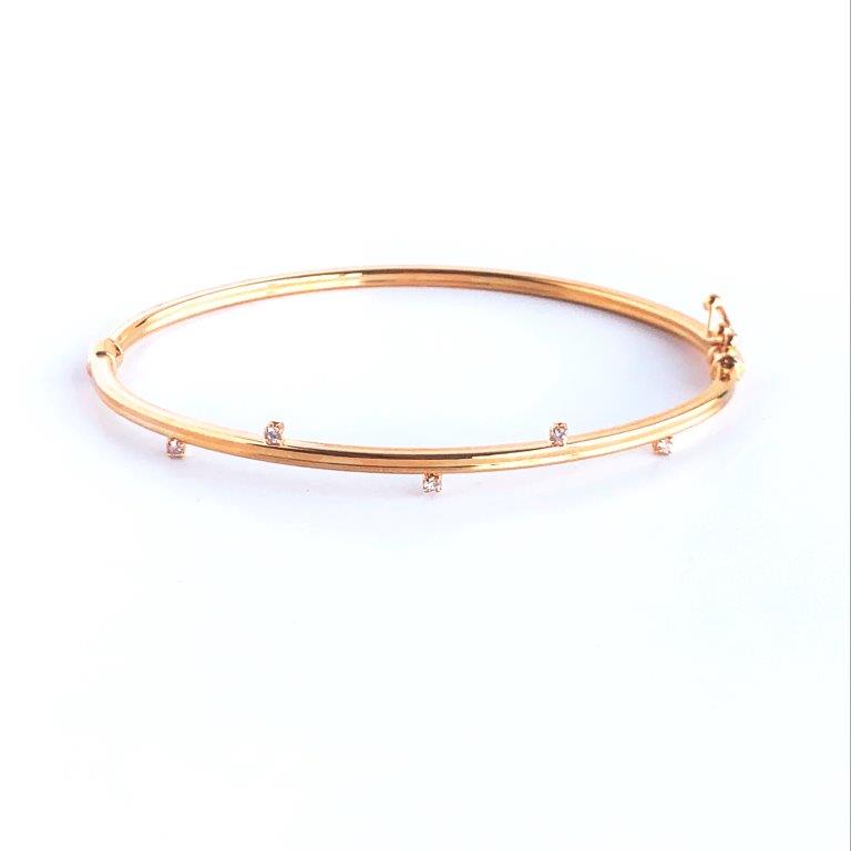 Pulseira Pontos Luz Folheado