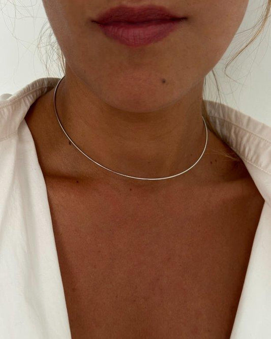 Choker Slim Prata