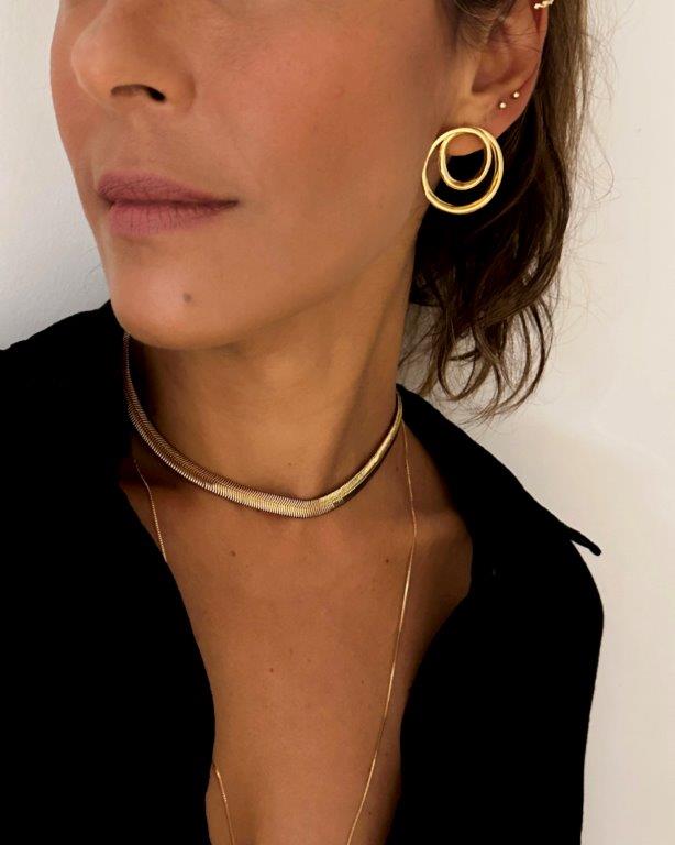 Brinco Espiral Ouro