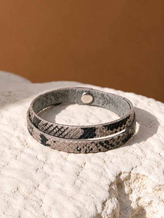 Pulseira Alma Couro Píton