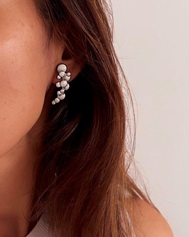 Ear Cuff Bolhas Prata
