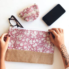 Kit Nécessaire E Bolsinha Floral