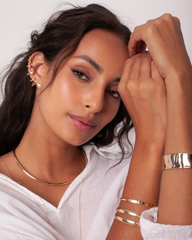 Ear Cuff Snake Ouro