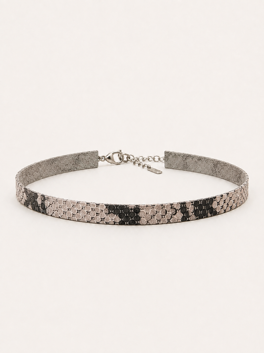 Choker Alma Couro Píton
