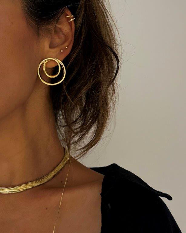 Brinco Espiral Ouro