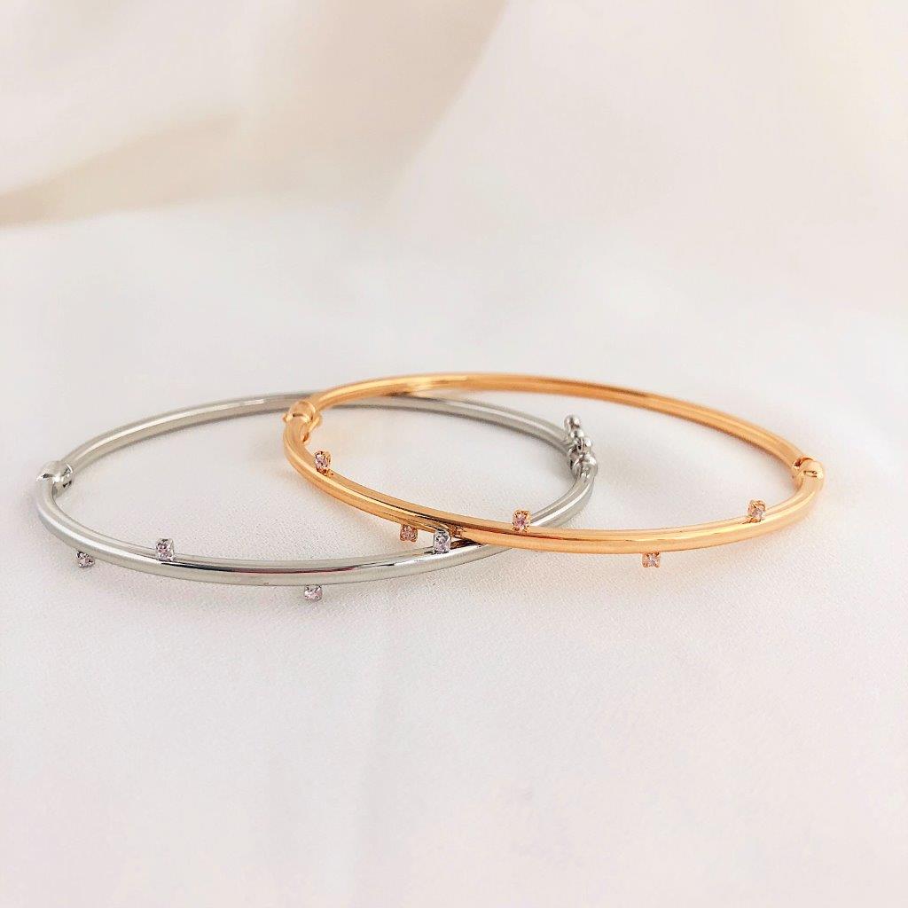 Pulseira Pontos Luz Folheado
