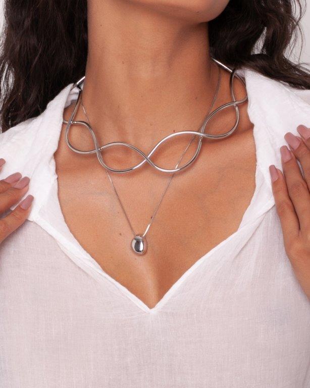 Choker Laila Prata