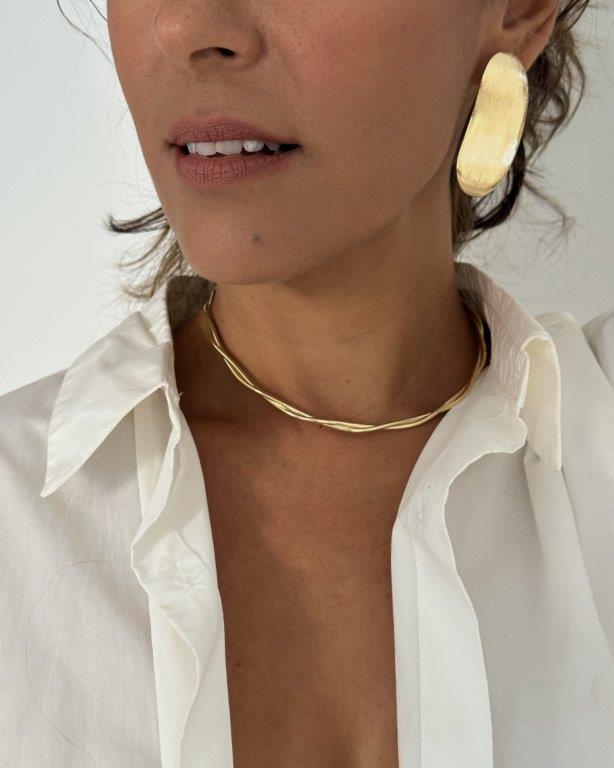 Brinco Bossa Ouro