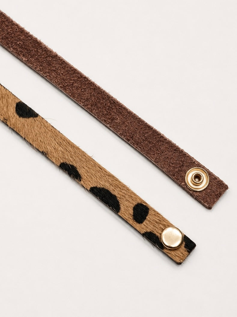 Pulseira Alma Couro Onça