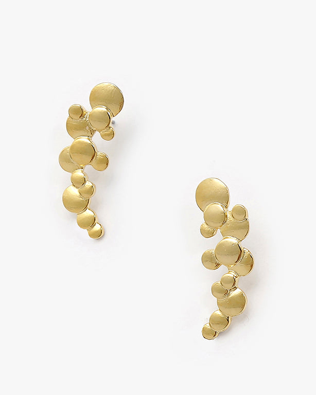 Ear Cuff Bolhas Ouro