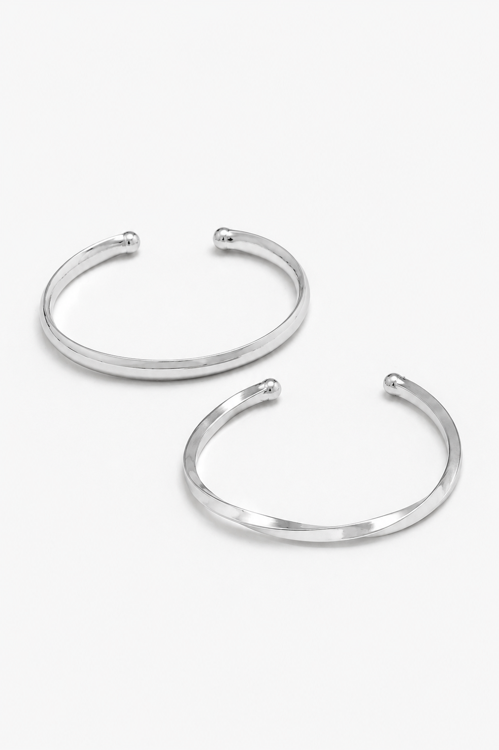 Dois Braceletes Alma Prata