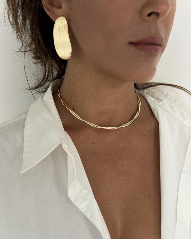 Brinco Bossa Ouro
