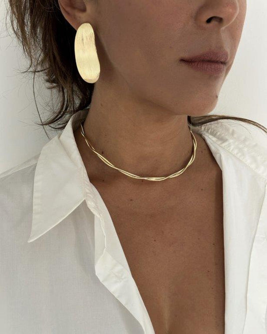 Brinco Bossa Ouro