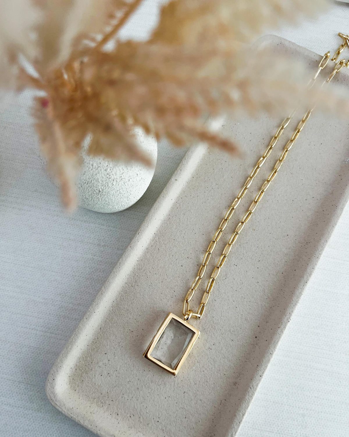 Colar Doja Cristal Ouro