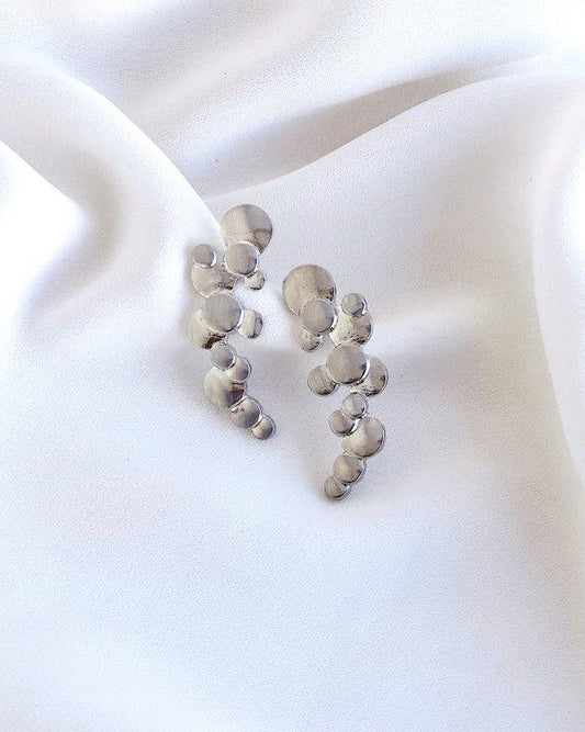 Ear Cuff Bolhas Prata
