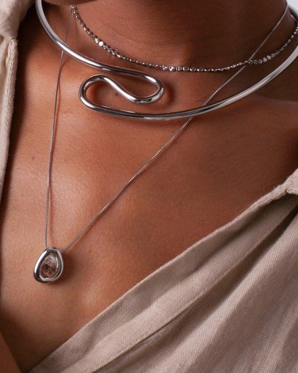 Choker Cila Prata