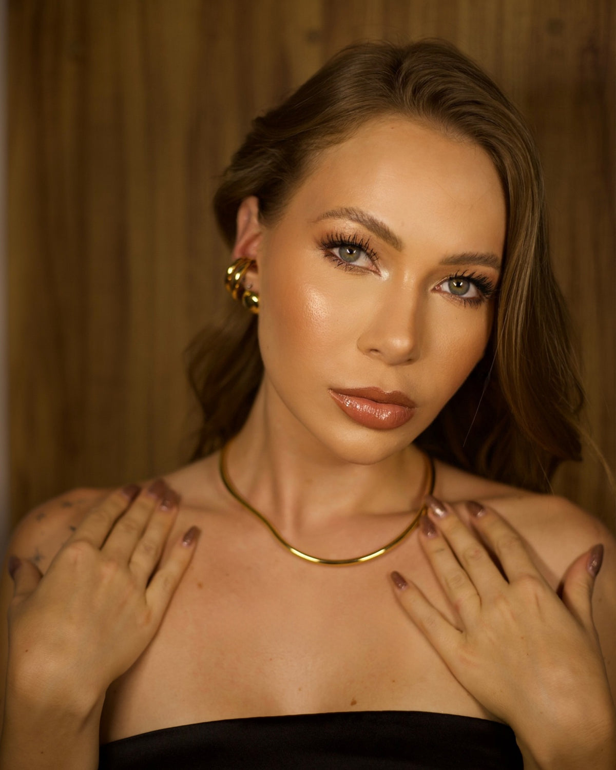Brinco Filó Ouro