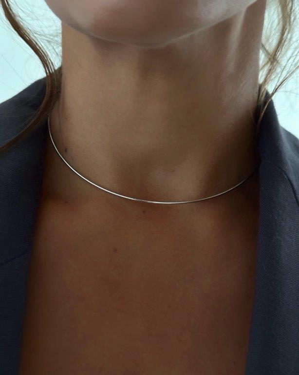 Choker Slim Prata