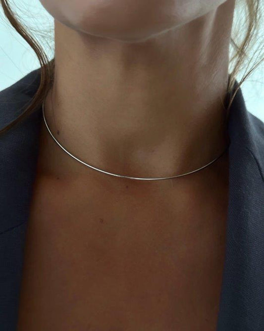 Choker Slim Prata