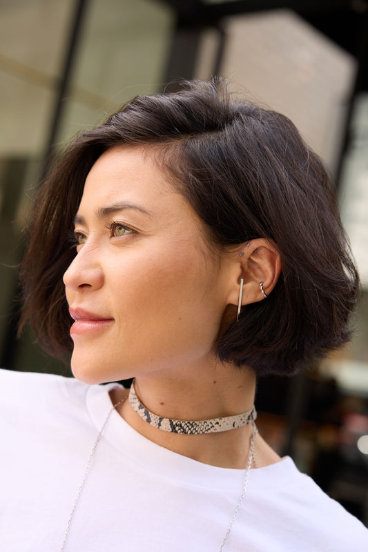 Choker Alma Couro Píton