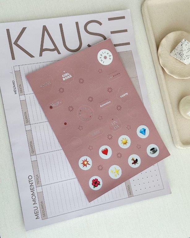 Planner + Adesivo  Kause