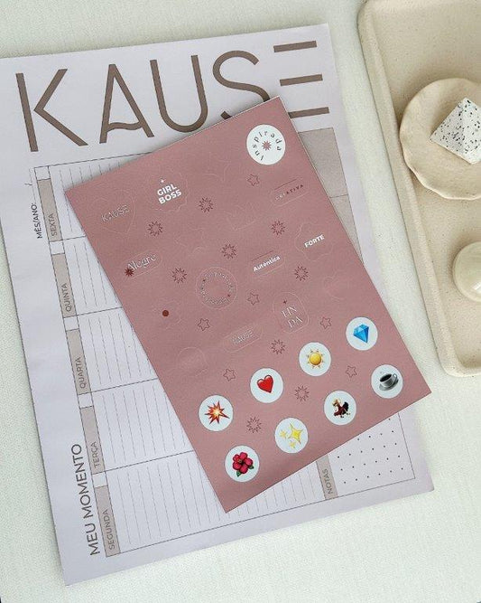 Planner + Adesivo  Kause