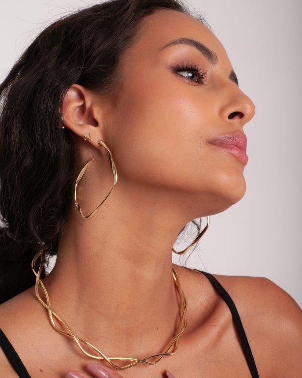 Argola Cloe Ouro