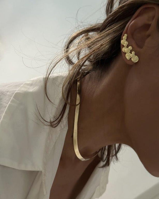 Ear Cuff Bolhas Ouro