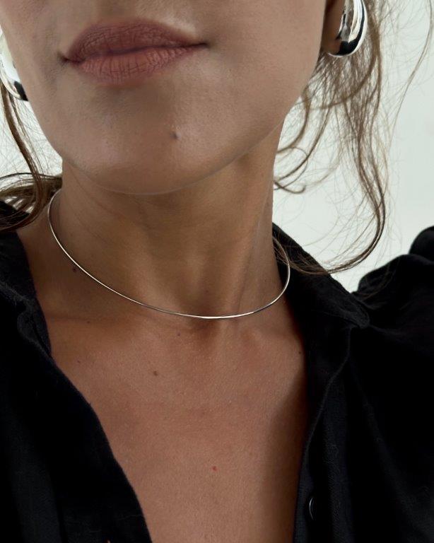 Choker Slim Prata