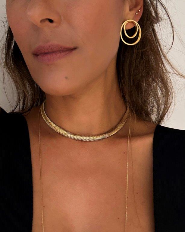 Brinco Espiral Ouro