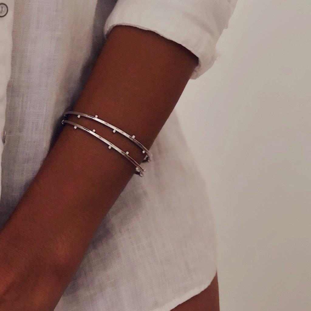 Pulseira Pontos Luz Folheado