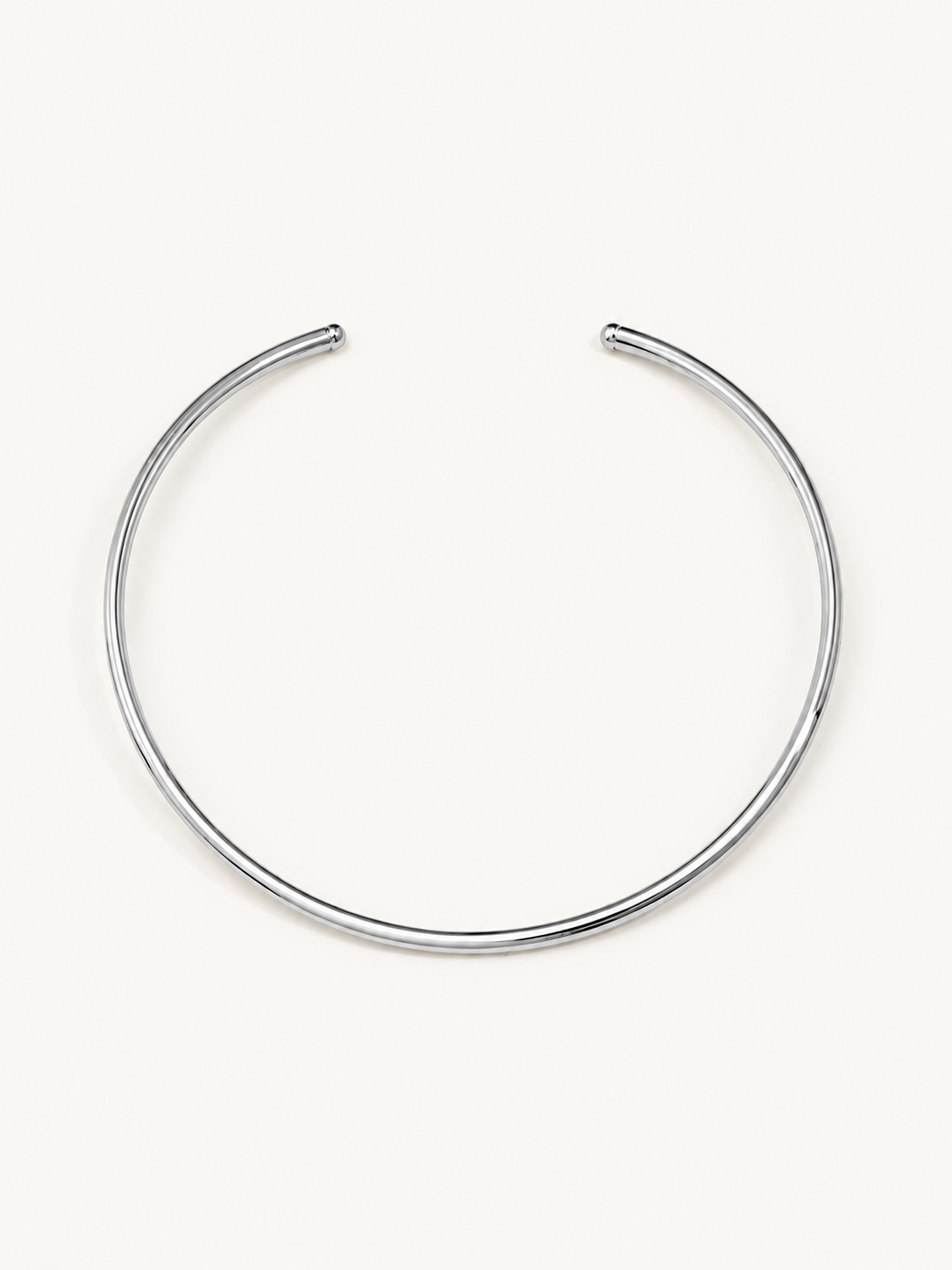 Choker Tubo Prata