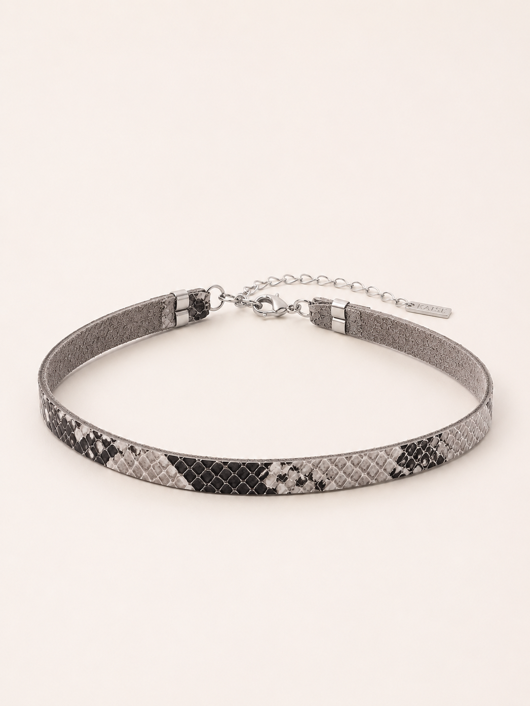 Choker Alma Couro Píton