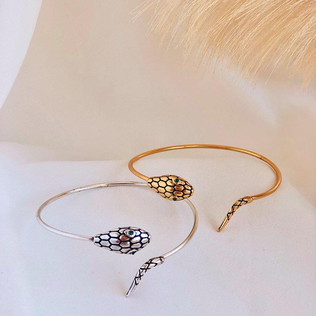 Bracelete Cobra Prata