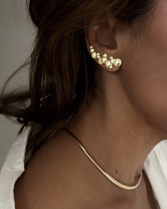 Ear Cuff Bolhas Ouro