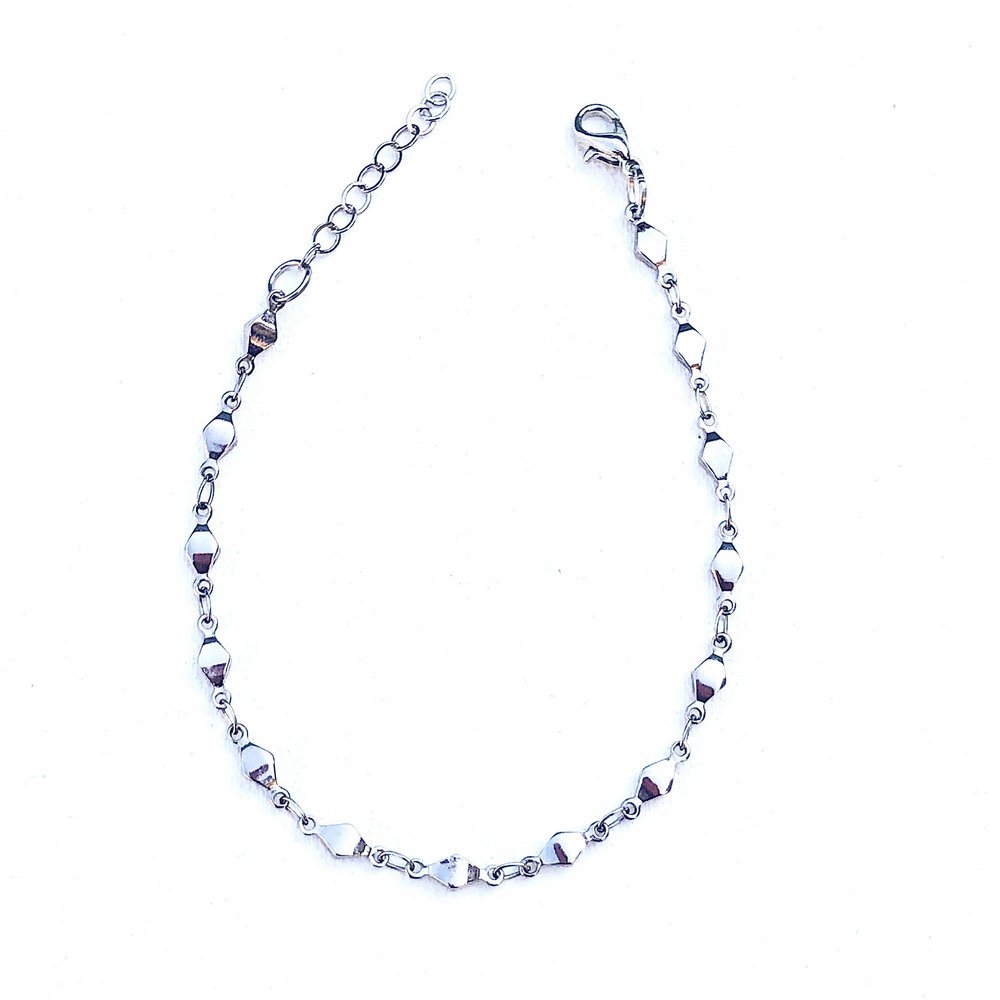 Pulseira Fina Balões Prateado